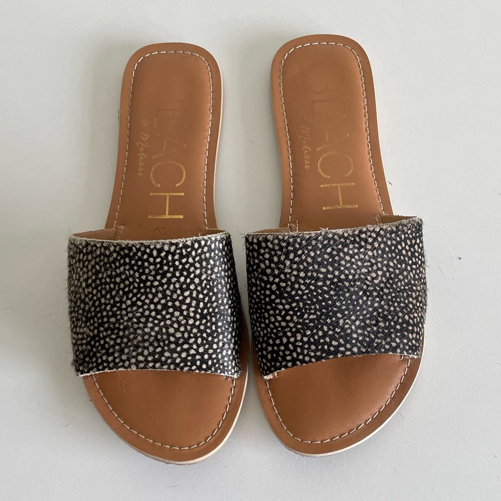 Beach by Matisse Calf Hair Cabana Slide Sandals - Picture 8 of 8